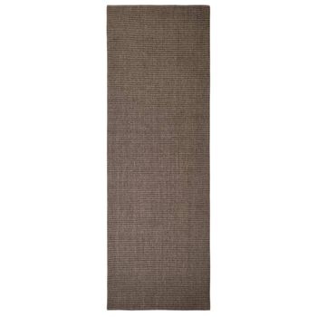 Alfombra De Sisal Para Rascador Marrón 100x300 Cm Vidaxl