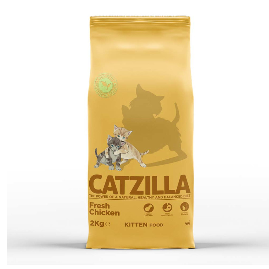 Catzilla Kitten Pollo pienso para gatos