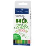 Estuche Faber-Castell Hand Lettering Pitt Artist Pen B 6 rotuladores