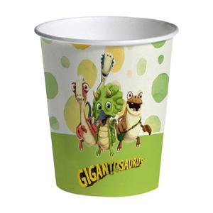 Gigantosaurus - 8 Vasos de Cartón 250 ml