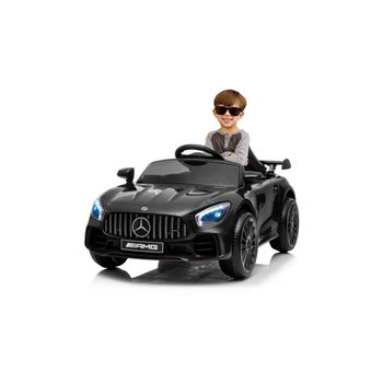 Mercedes Gtr Mini 12v Negro - Coche Eléctrico Infantil Para Niños Batería 12v Con Mando Control Remoto