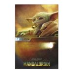 Póster Star Wars The Mandalorian Grogu en Pod