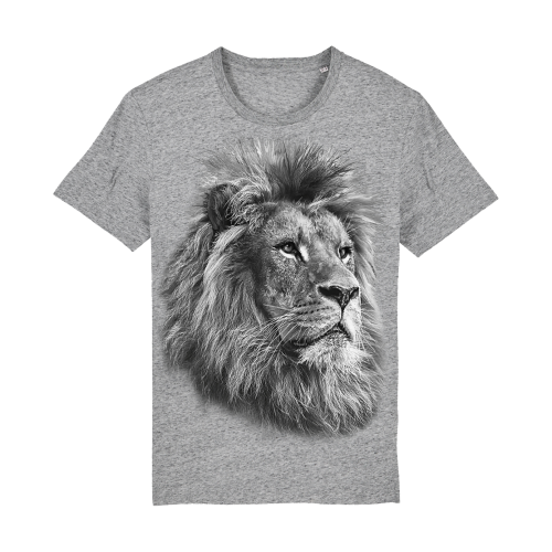 Camiseta Ralf Nature león monocromática gris