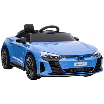 Coche Eléctrico Audi Rs E-tron Gt Para Niños 3-5 Años Azul Homcom