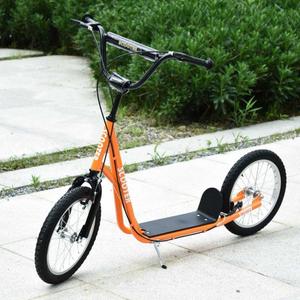 Homcom - Patinete Ajustable Para Niños Naranja HomCom