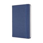 Libreta Moleskine Clásica de Piel Tapa Dura Rayada azul - Ed Limitada