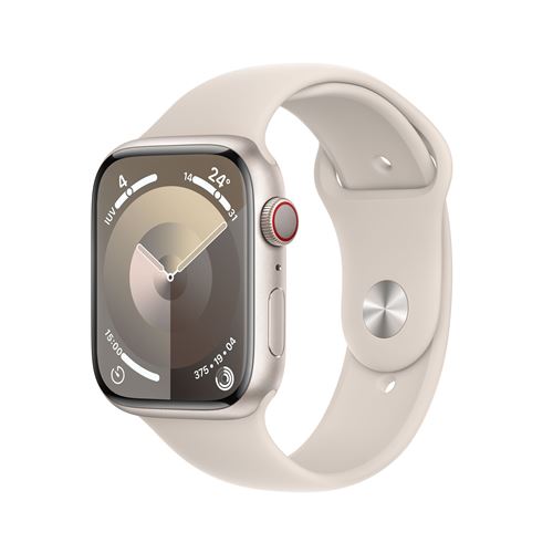 Apple Watch S9 LTE  45mm Caja de aluminio Blanco estrella y correa deportiva Blanco estrella - Talla M/L