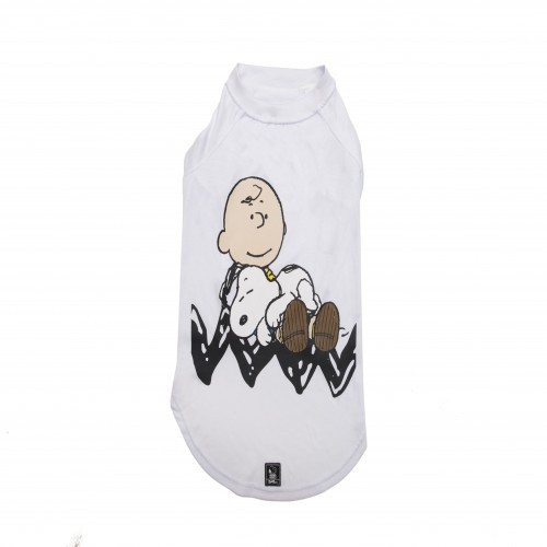 Camiseta para perros Zooz Pets Snoopy color Blanco