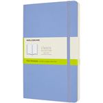 Cuaderno Moleskine Classic large lisa tapa blanda azul hortensia