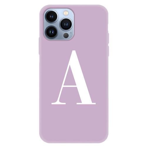 Funda 4-ok Lila Letra A para iPhone 13 Pro