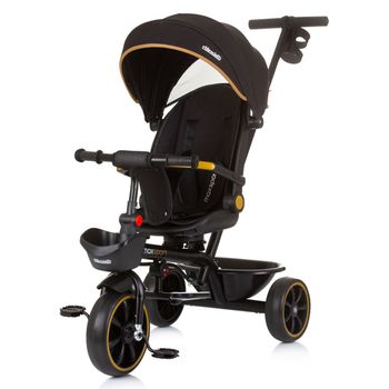 Triciclo Con Capota Y Mango Parental Max Sport Obsidian