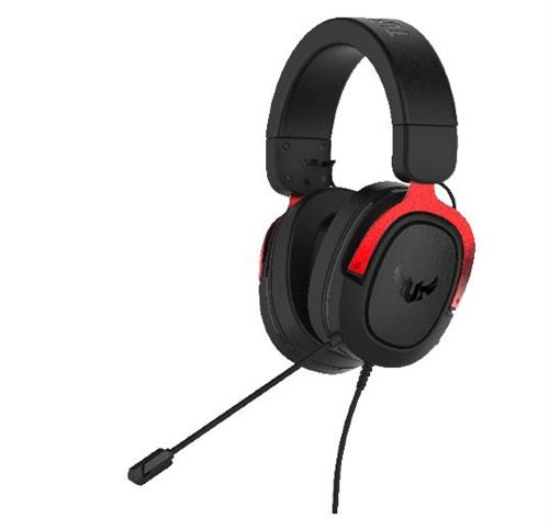 Headset gaming Asus TUF H3 Negro/Rojo