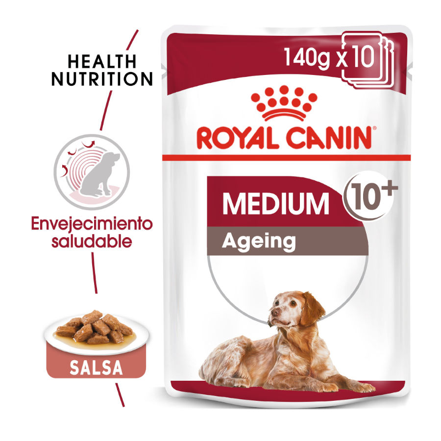 Royal Canin Medium Ageing sobre en salsa para perros