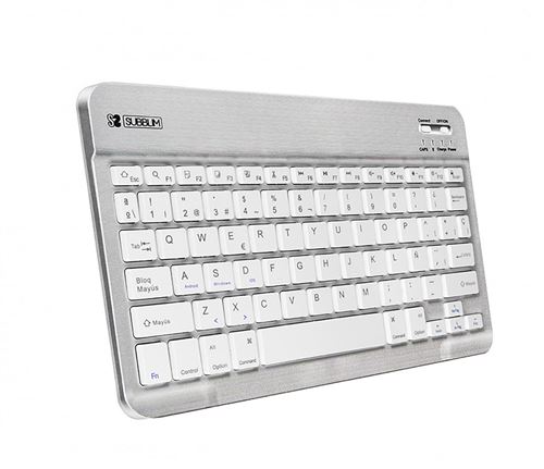 Teclado Subblim Smart Bluetooth para tablet y smart TV Plata