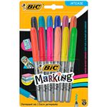 12 marcadores permanentes BIC Marking Intense