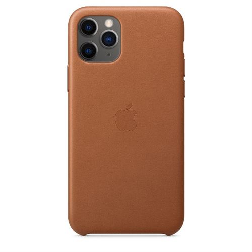 Funda de piel Apple Marrón caramelo para iPhone 11 Pro