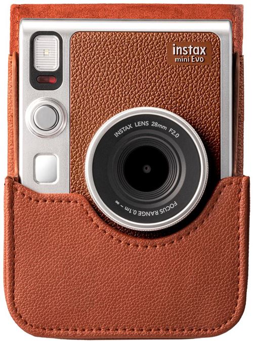 Funda Fujifilm Marrón para Instax Mini Evo