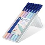 Set de 6 rotuladores STAEDTLER punta fina color pastel