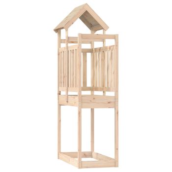 Torre De Juegos Madera Maciza De Pino 52,5x110,5x214 Cm Vidaxl