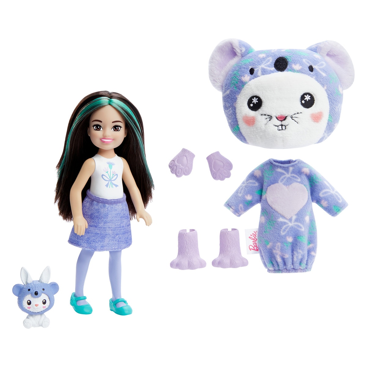 Barbie - Barbie Chelsea Cutie Reveal Serie Disfraces Conejo koala.