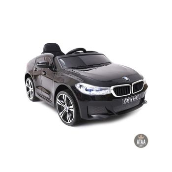 Bmw 6 Gt Licenciado 12v Negro - Coche Eléctrico Infantil Para Niños Batería 12v Con Mando Control Remoto