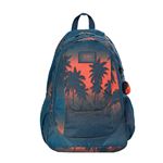 Mochila para ESO y bachillerato Totto Goctal Tropical azul-naranja