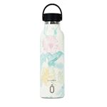 Botella termo Runbott 600ml Lara Costafreda - Flores del Paraíso nata