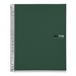 Cuaderno A4 clásico microperforado Miquelrius cuadrícula 5 mm Verde