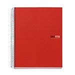 Cuaderno Miquelrius A5 rojo cuadrícula