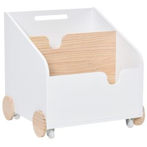 Homcom - ro madera con ruedas Blanco