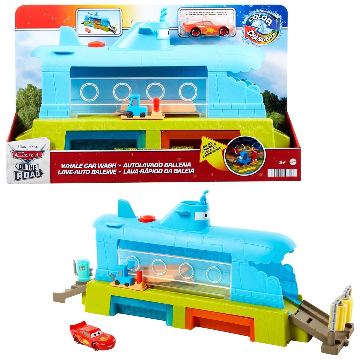 Mattel - Pista Disney Cars On The Road Ballena Lavadero De Coches