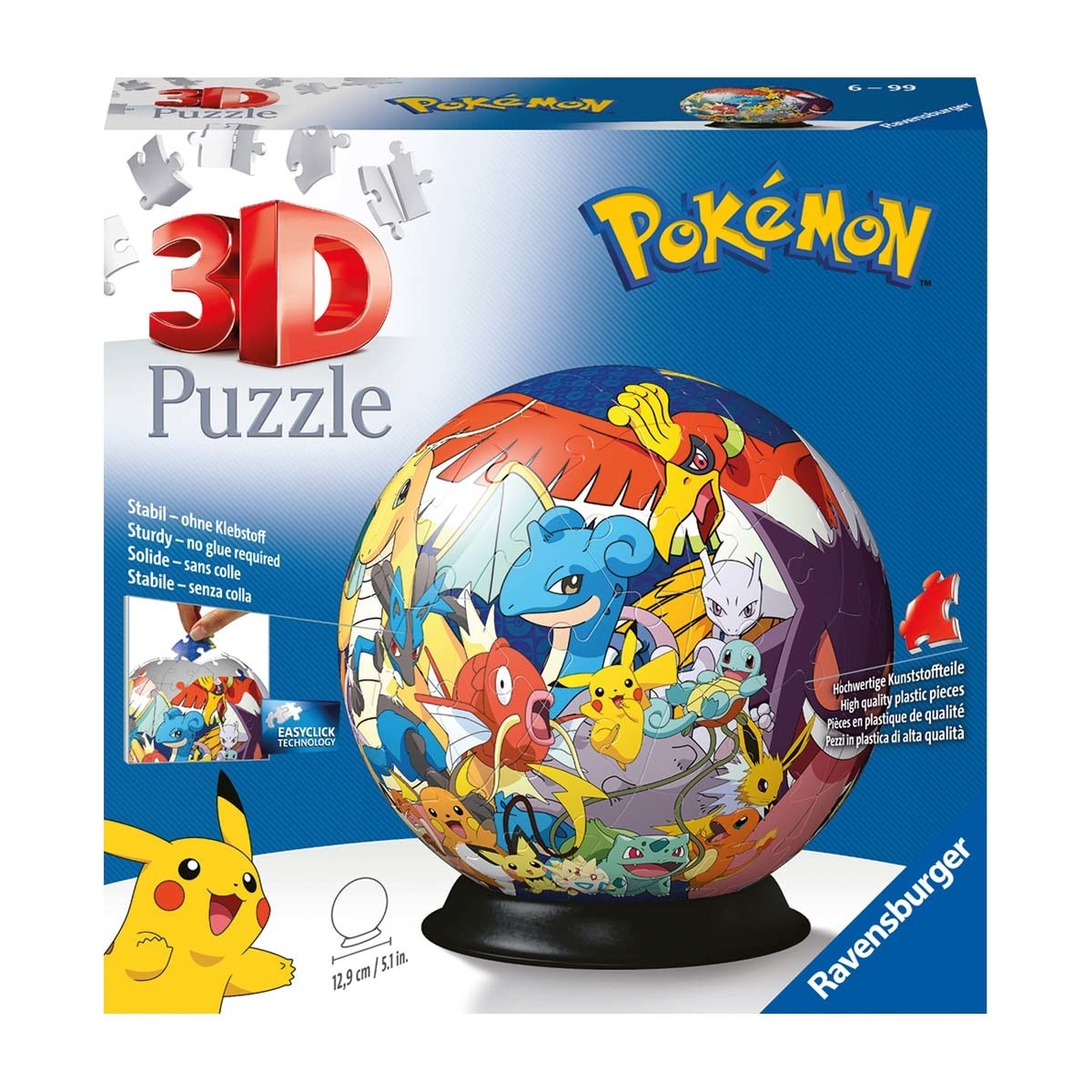 Ravensburger - Puzzleball 3D 72 Piezas Pokemon