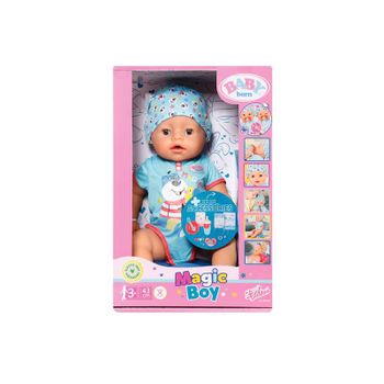 Zapf Creation 834992 Baby Born Magic Boy 43 Cm - Neu Mit Magischem Schnuller Und 10 Lebensechten Funktionen