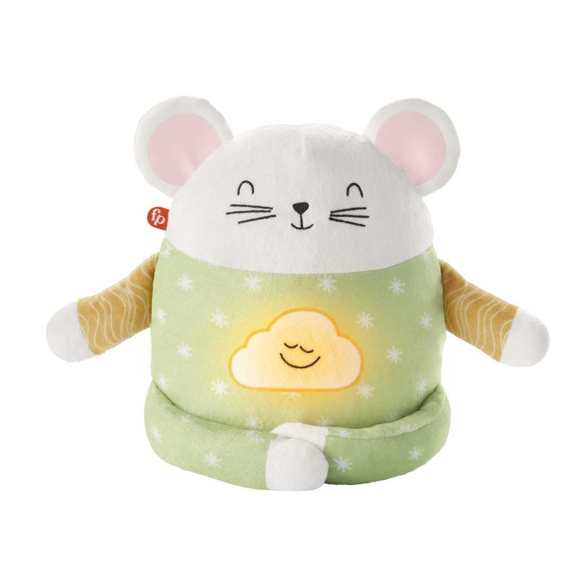 Fisher-Price - Peluche Ratoncito Medita Conmigo Con Luces Y Sonidos Relajantes Ayuda A Dormir  Para Bebés