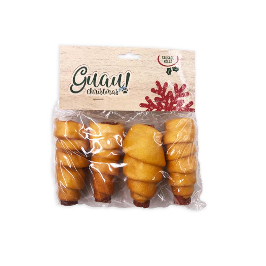 Guau Christmas Rollos de Salchicha para perros