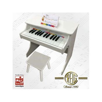 Reig-piano Vertical De Madera Electrónico Con Banqueta (7094), Color/modelo Surtido