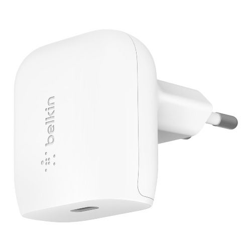 Cargador de pared Belkin USB-C de 20 W Blanco