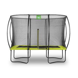 Exit - Cama elástica Silhouette rectangular verde 214 cm