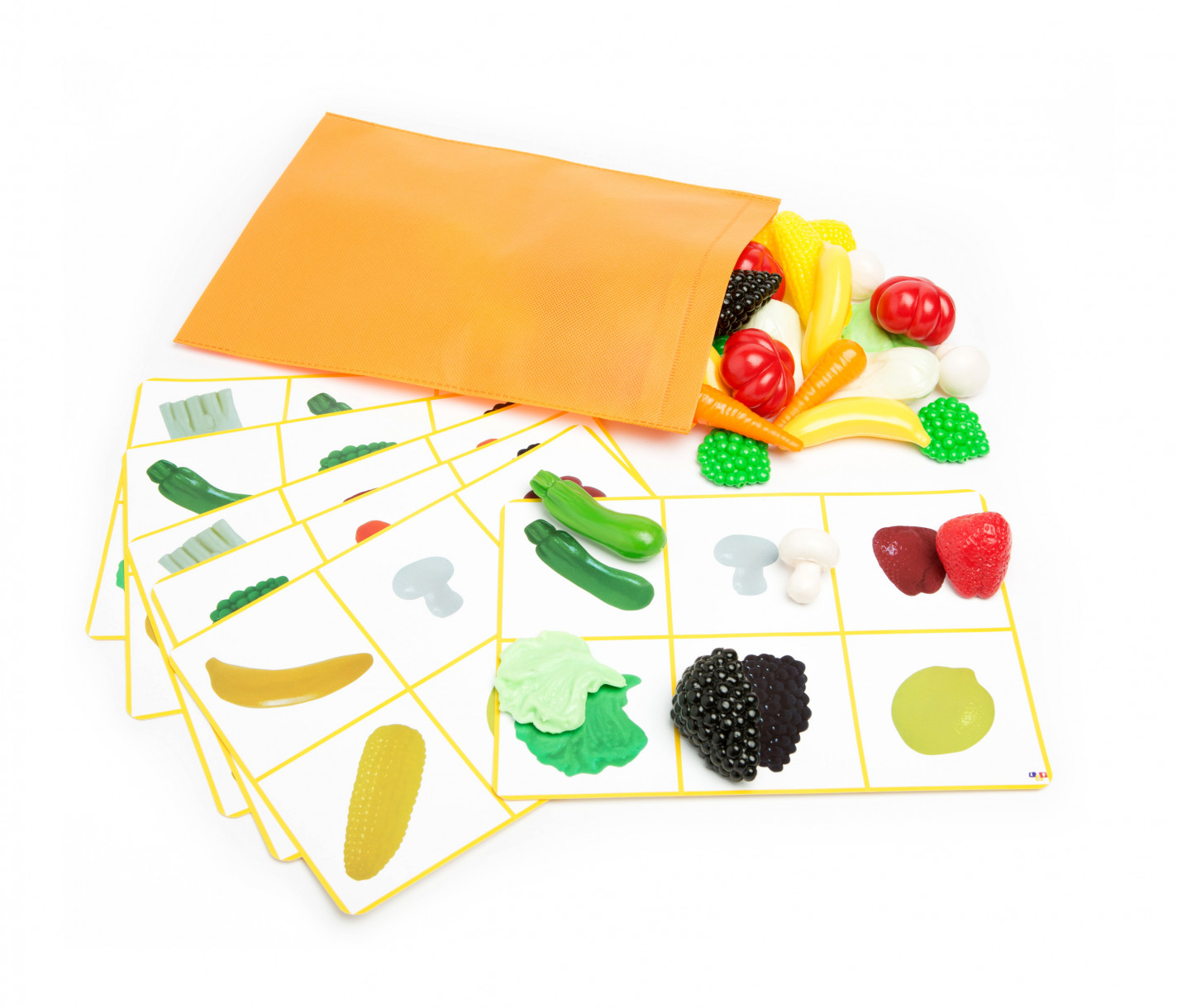 Juego sensorial Lap Frutas y vegetales