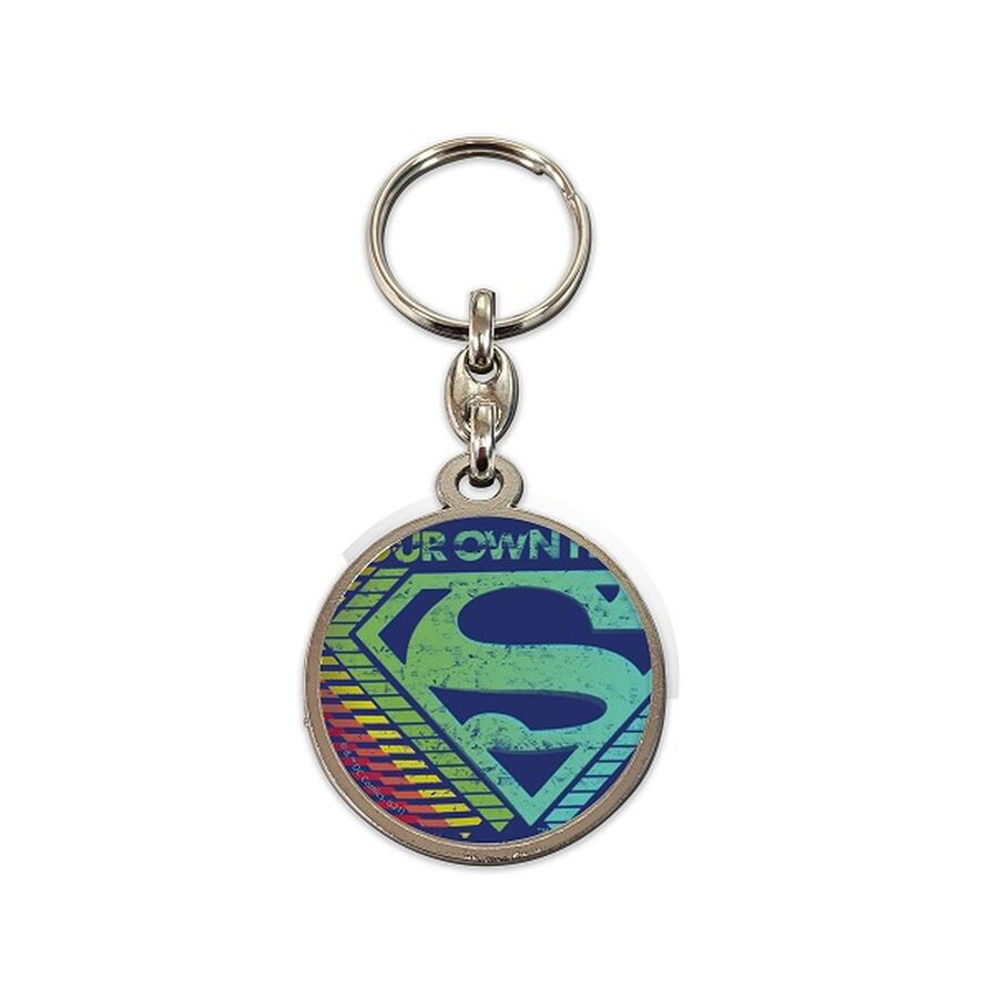 Llavero Redondo Metal Logo Superman