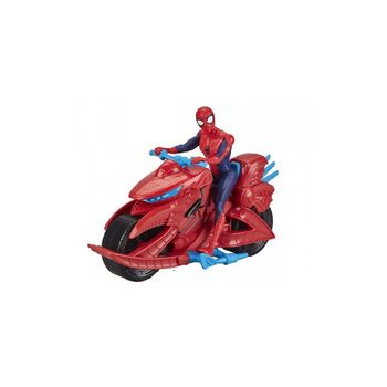 Spiderman Figurita 15 Cm Con Moto