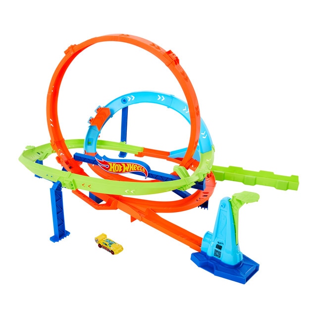 Hot Wheels - Pista para coches de juguete Ciclón Looping Extremo Hot Wheels Action.