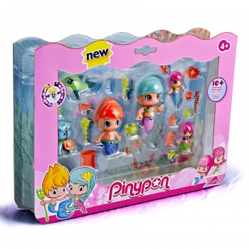 Pin y Pon - Pinypon Piratas y Sirenitas Pack Grande 6 Figuras