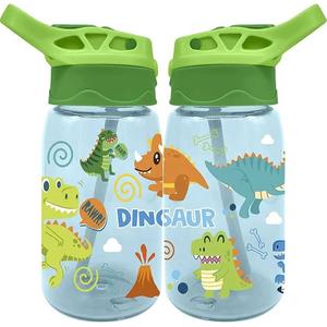 Cantimplora infantil de tritan 500ml con diseño de dinosaurio