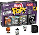 Set de 4 figuras Funko Bitty Disney Pesadilla antes de Navidad Pumpkin King + Mayor  + Barrel + Figura aleatoria 2cm