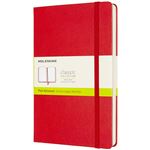 Cuaderno Moleskine Classic large lisa tapa dura rojo escarlata - Versión expanded