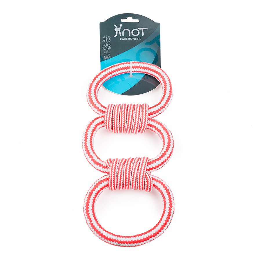 Knot Limit Bowline 3 Rings Mordedor de Cuerda para perros