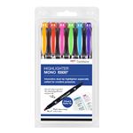 Set de 6 rotuladores Tombow Highlighter Mono Edge Sky Edge Blue