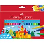 Estuche 50 rotuladores Faber-Castell  escolares con punta de fibra