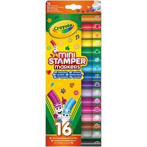 Crayola - Crayola - 16 rotuladores lavables con punta de sello Pip Squeaks, colores surtidos, para escuela y ocio ㅤ